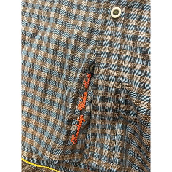 Robert Graham XL Men’s Checked Shirt Cotton Button-Front with Paisley Flip Cuffs - Picture 11 of 11